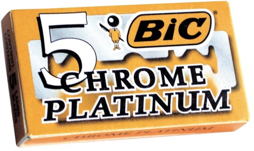 ŽITEĽKY PRE BIC, CHROM PLATINUM, 5 kusov