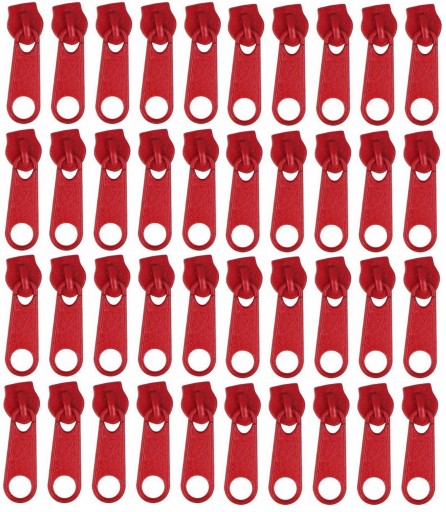3mm Zipsy NA ČERVENÚ Zipsovú PÁSKU - 40 ks