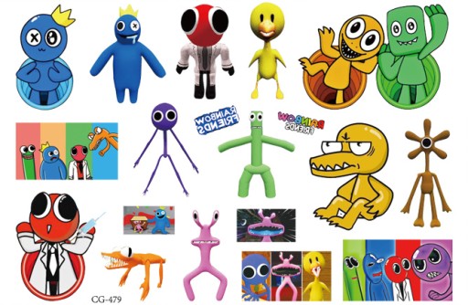 Odnímateľné tetovanie pre deti RAINBOW FRIENDS CG479
