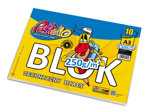 TECHNICKÝ BLOK BIELY PREMIUM A3 10K 250g PASTELLO