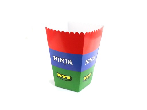 Ninja Popcorn boxy 6ks Narodeninové
