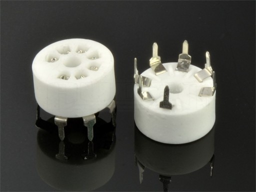 ZÁSUVKA KERAMICKÁ 7PINOVÁ PCB10 HEPTAL 6Z4 EC92