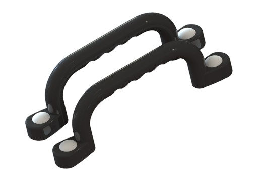 SUN - IHRISKO KĽÚČKY 240 mm - 2 ks SO SKRUTKAMI ČIERNA WH