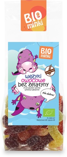 BIO ovocné trubičky bez želatíny 100g