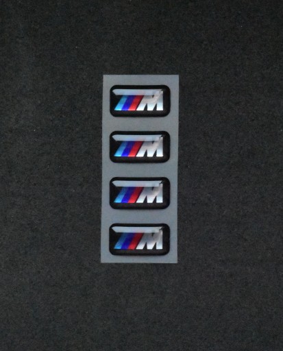 Nálepka BMW M-Power 3D, logo odznak na ráfikoch, volant 17x9 chróm 1 ks.