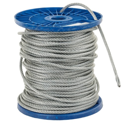 Oceľové lano pozinkované 6 mm, cena za 1 meter