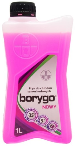 BORYGO NOVINKA novinka RADIÁTOROVÁ KVAPALINA RUŽOVÁ ružová 1L