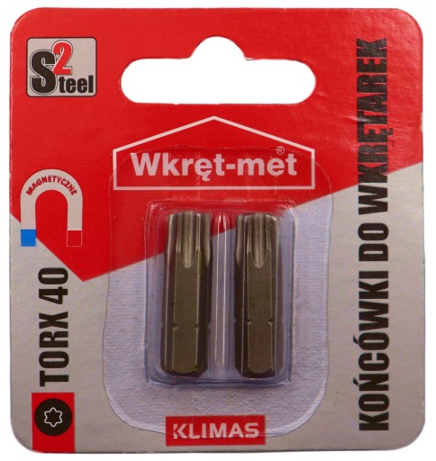 Skrutkovacie TX-40S2 TX40x25mm Magnetické bity 2 ks