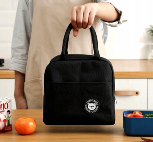 Termo taška LUNCH BOX, čierna, izolačná, taška na piknik