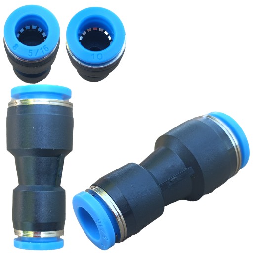 Zásuvný konektor pneumatickej redukcie 10 - 8mm PG 10-8