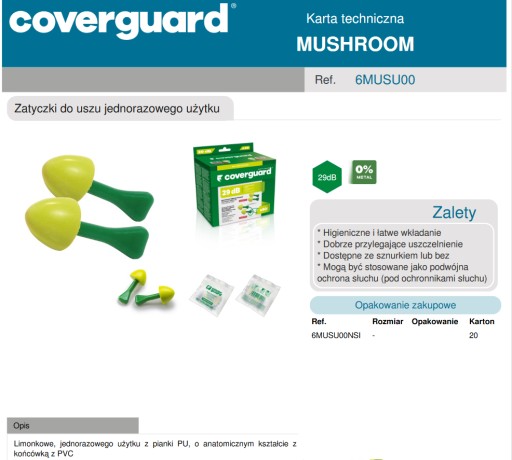 COVERGUARD HRUBOVÉ ZARÁŽKY UŠI 50 párov