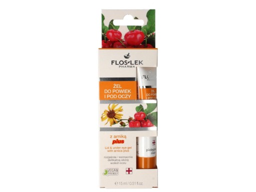 Floslek Očný a očný gél s arnikou PLUS 15 ml