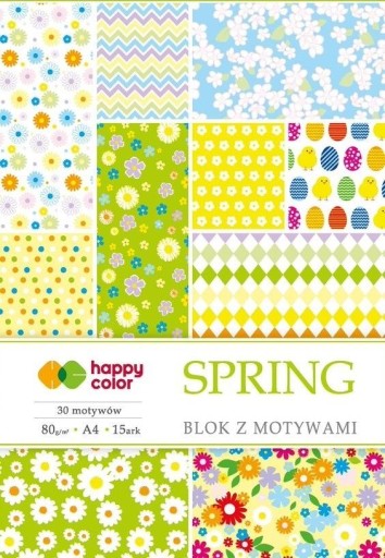 BLOK S JARNÝMI MOTÍVMI A4/15K 80G HAPPY FARBA