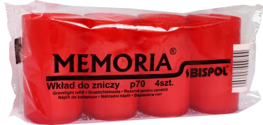 Parafínové vložky do sviečok BISPOL P70c 22h 4 ks