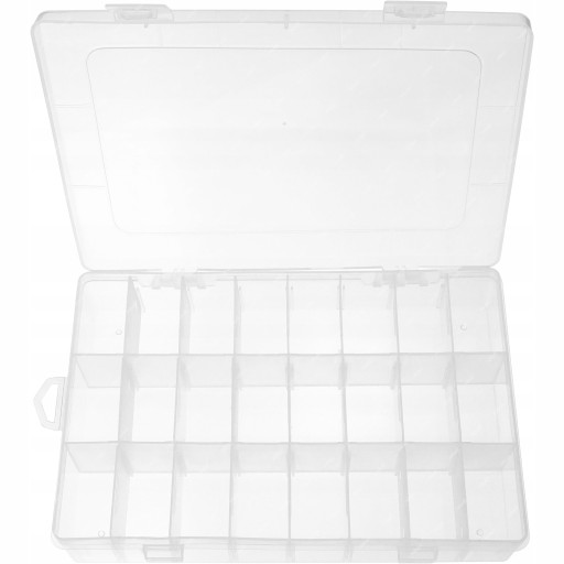 Organizérový kontajnerový box s 24 priehradkami 19x13x3,6