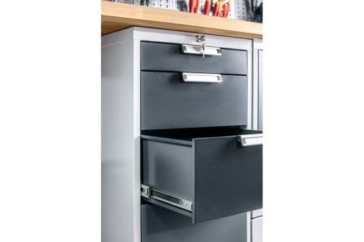 H45 GTV PRO guľové vedenie pre zásuvky 450 mm, plný výsuv, nosnosť 50 kg