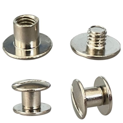 Nit Skrutkovaná DIY skrutka 8mm Strieborná 5ks