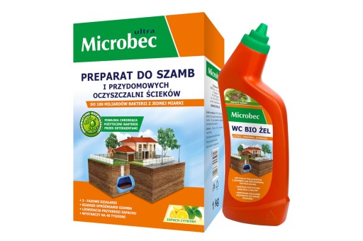 MICROBEC WC gél do septikov a domových čističiek odpadových vôd, 750 ml