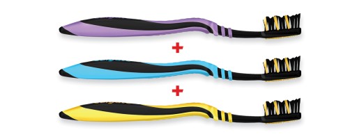 Zubná kefka COLGATE ZIG ZAG MEDIUM 3 ks + ZADARMO