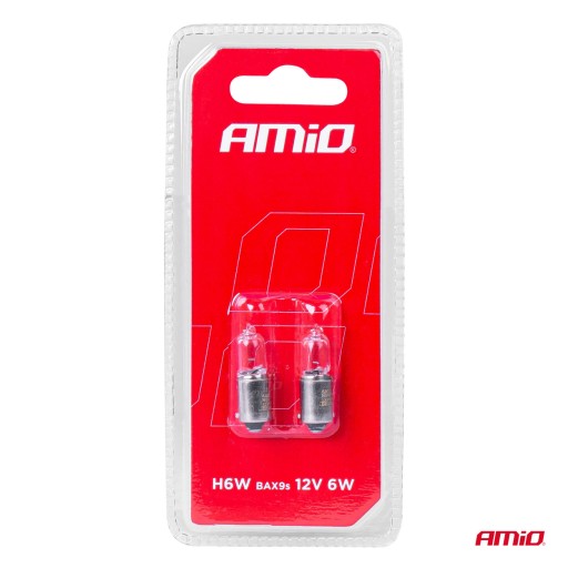 HALOGÉNOVÉ ŽIAROVKY H6W 6W BAX9S 12V BLISTER AMIO 2ks SCHVÁLENIE ECE R37