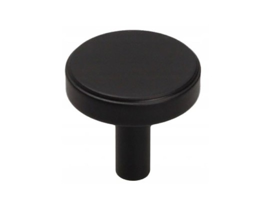 LOFT guľatý nábytkový gombík GU18 MAT BLACK 30 mm