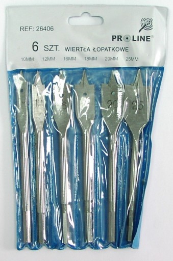 KOTOUČOVÉ VŔTAČKY - SADA 6 KS 10-25MM PÚZDRO