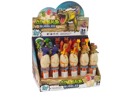 Dinosaury Mydlové bubliny 18 cm Rôzne farby Dovoz