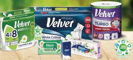 VELVET Pure vlhčený toaletný papier 48 ks