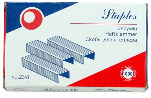 Sponky 23/8 balenie 1000 pre zošívačku do 40 listov