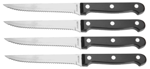 STEAKOVÉ KNIVES mäso ryba párky na grilovanie 4 ks.