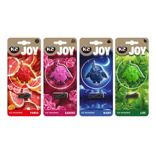 Sada 4 kockovaných vôní do auta K2 JOY