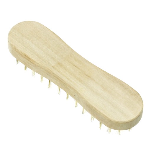 Ručná drôtená kefa, 19 cm mosadz