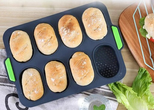 VEĽKOFORMA PLECH NA PEČIVO NA ŽEHLIČKY SILIKÓNOVÁ FORMAČKA 8 ŽUMEL