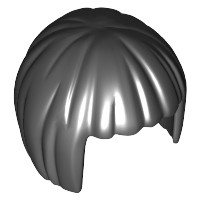 Lego New Hair Black Black Short, Bob Strih 62711