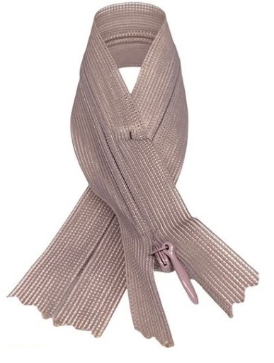 Pevný skrytý zips. vres 22 cm