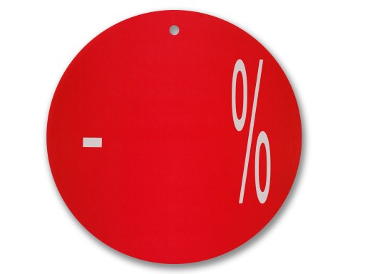 ŠTÍTOK OKRUHOVÝ CIRCLE FI 24CM - % REKLAMNÁ TABUĽKA
