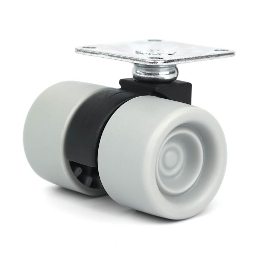 Dvojité nábytkové koliesko na SKATEBOARD, otočné, priemer 38mm