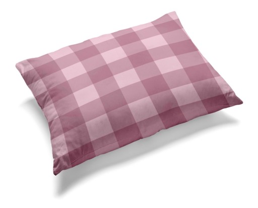 Obliečka na vankúš 70x80cm, 100% bavlna, vzor: ružové káro