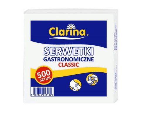 Obrúsky GASTRONOMICKÉ 15x15 biele 500 ks.