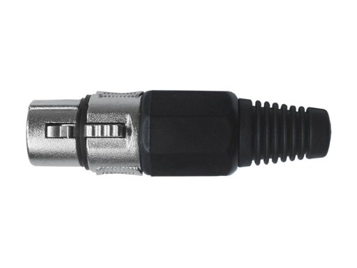 XLR 3P MIC KONEKTOR PRE ČIERNY KÁBEL