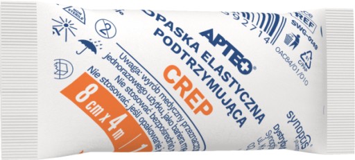 APTEO CREP obväz poloelastický 8 cm x 4 m 1 kus