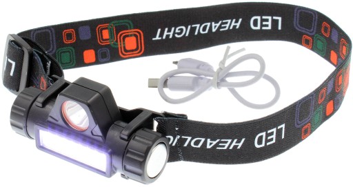 Čelovka s 2 T6 CREE a COB LED zdrojmi