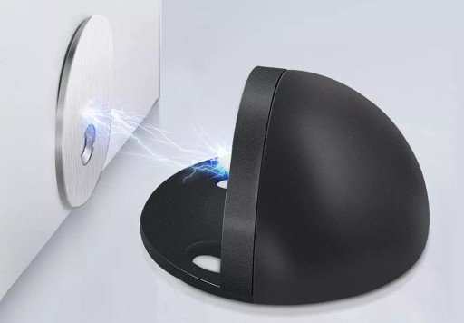 MAGNETICKÝ BULLER DVERÍ NÁRAZ ZARÁŽKA HODINKY ZÁMOK ZARÁŽKA ČIERNA 1 ks