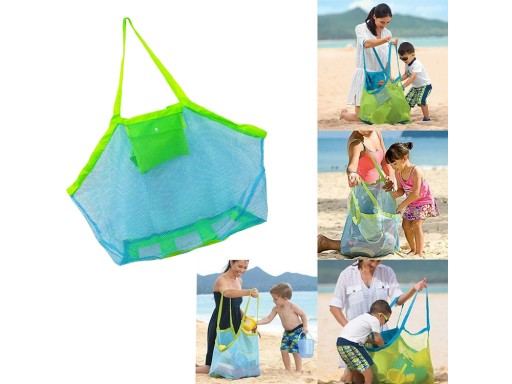 PLÁŽOVÁ TAŠKA VEĽKÁ XXL SIEŤOVANÁ TAŠKA BEACH