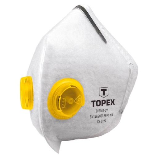 Protiprachová maska s 2 ventilmi FFP1-TOPEX
