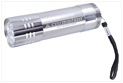 P9G35 MINI 9 LED BATERKA STRIEBORNÁ + BATÉRIE BIELE SVETLO 86256