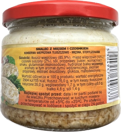 SADLA S MÄSOM A CESNAKOM 250G MK JAR