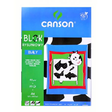 Podložka na kreslenie biela A4 Canson 90G 20k 100302694