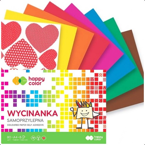 Farebný papierový výrez SAMOP HAPPY COLOR A4 10K