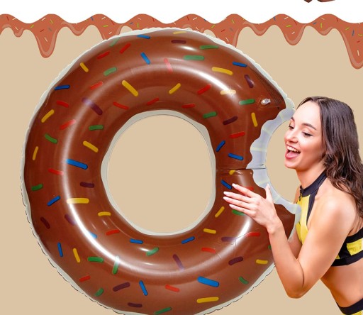 DONUT NAFUKOVACIE KOLESO NA PLÁVANIE, MATRAC DONUT XL